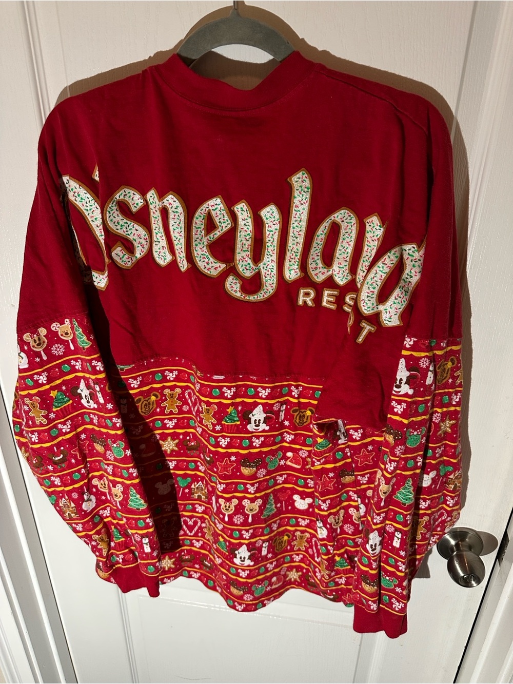 Disneyland Resort Men's Red Holiday Spirit Jersey